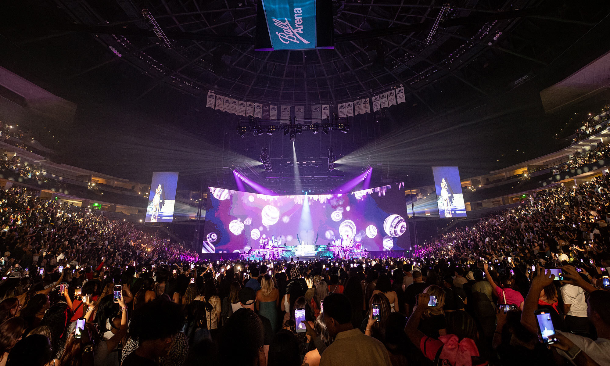Official Ball Arena concert bowl view